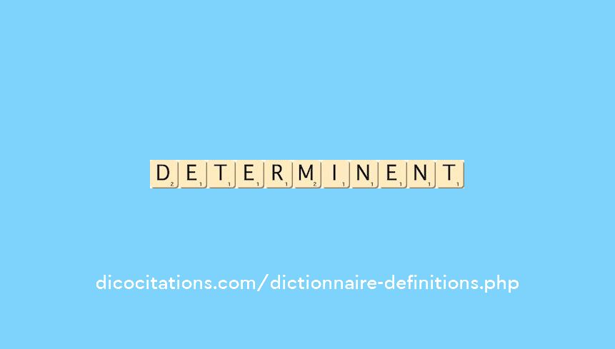 determinent determinent