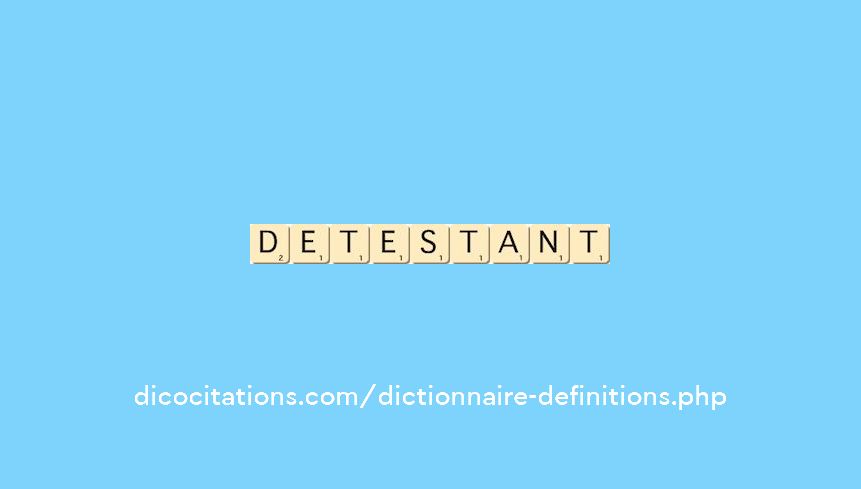 detestant detestant