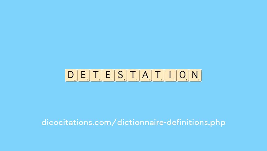 detestation