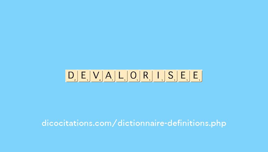 devalorisee