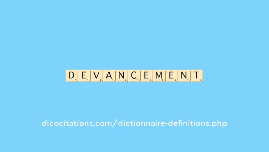 devancement