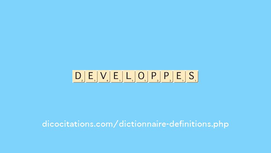 developpes developpes