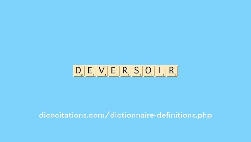 deversoir