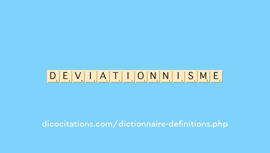 deviationnisme deviationnisme