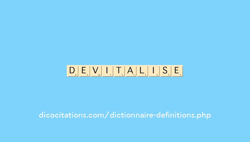 devitalise
