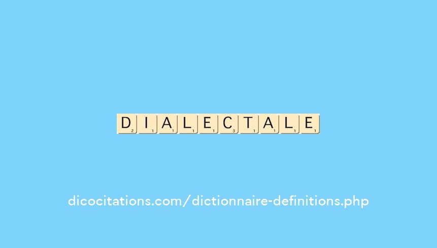 dialectale dialectale