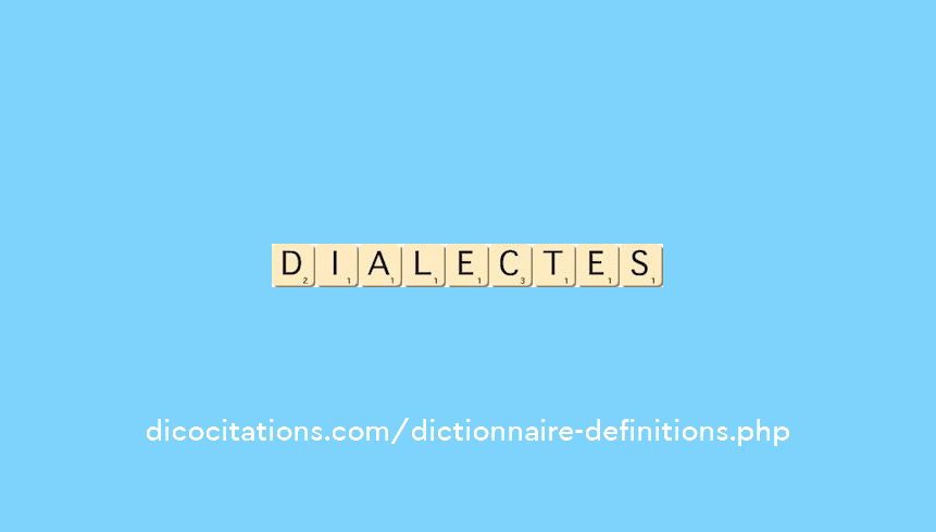 dialectes dialectes