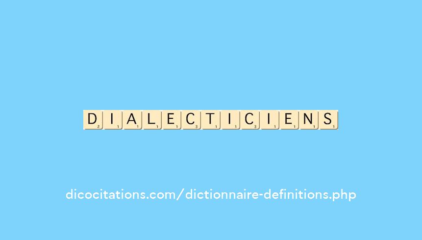 dialecticiens dialecticiens