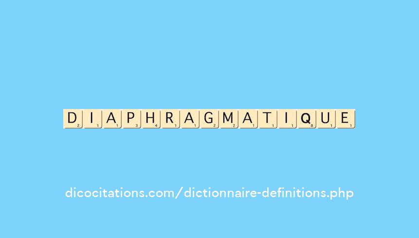 diaphragmatique diaphragmatique