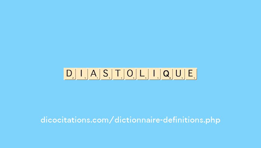diastolique diastolique