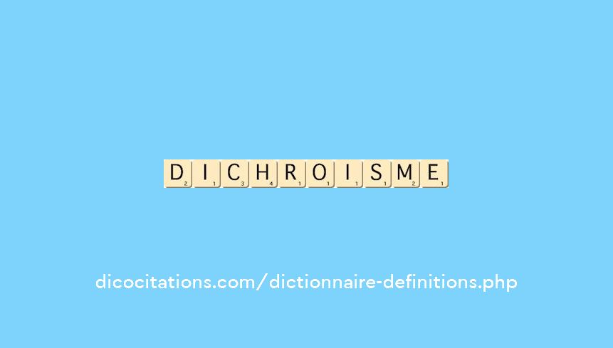 dichroisme dichroisme
