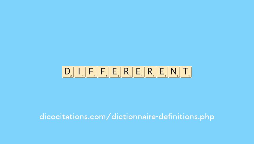 differerent differerent