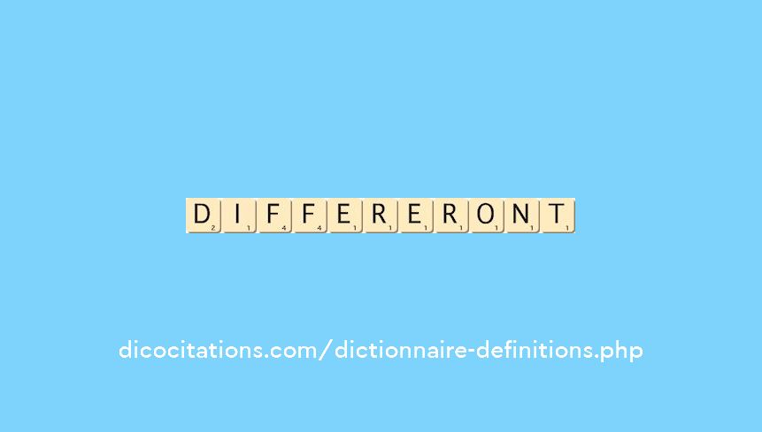 differeront differeront