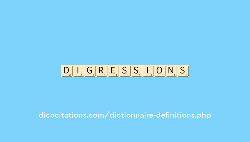 digressions digressions