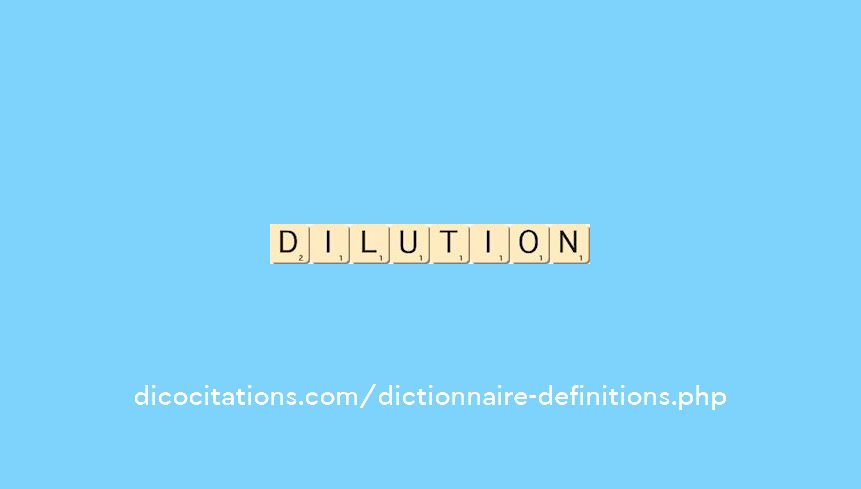 dilution