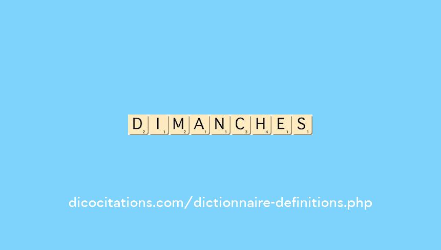 dimanches dimanches