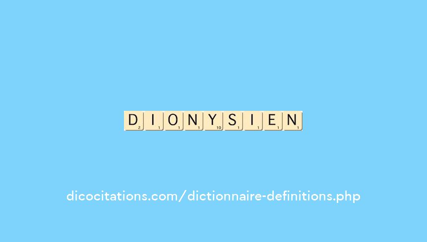 dionysien dionysien