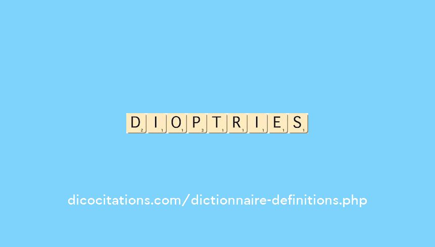 dioptries dioptries