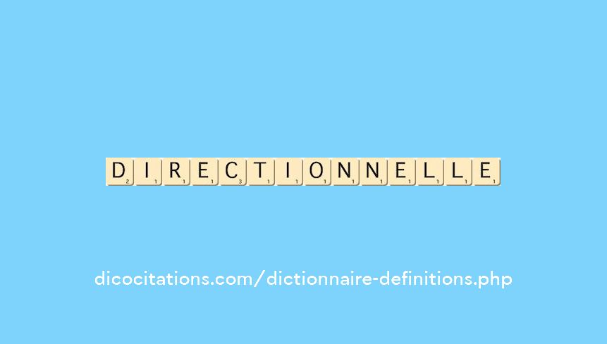 directionnelle directionnelle