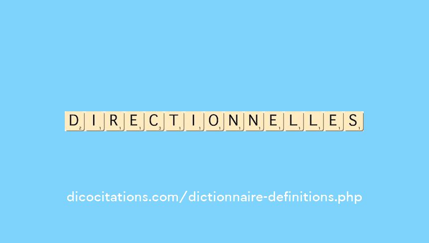 directionnelles directionnelles