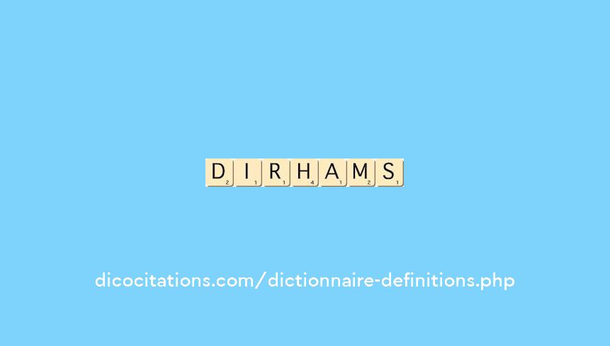 dirhams dirhams