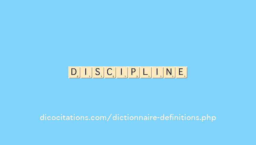 discipline