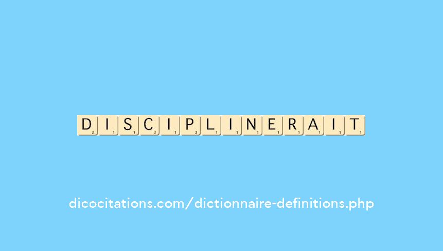 disciplinerait disciplinerait