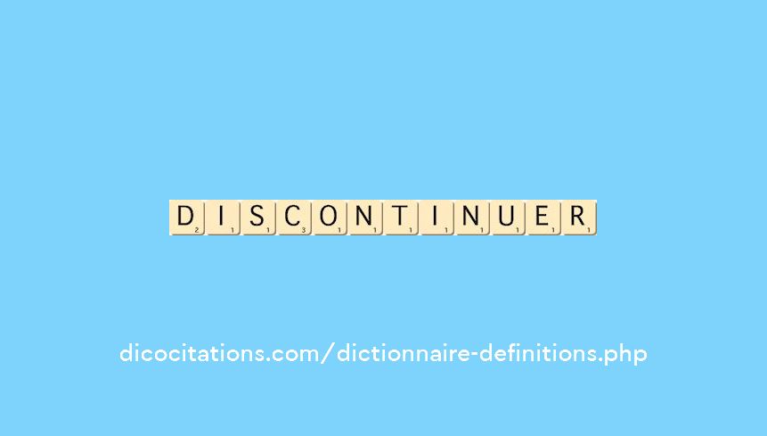 discontinuer