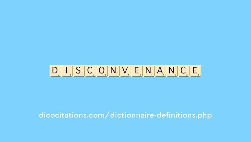 disconvenance
