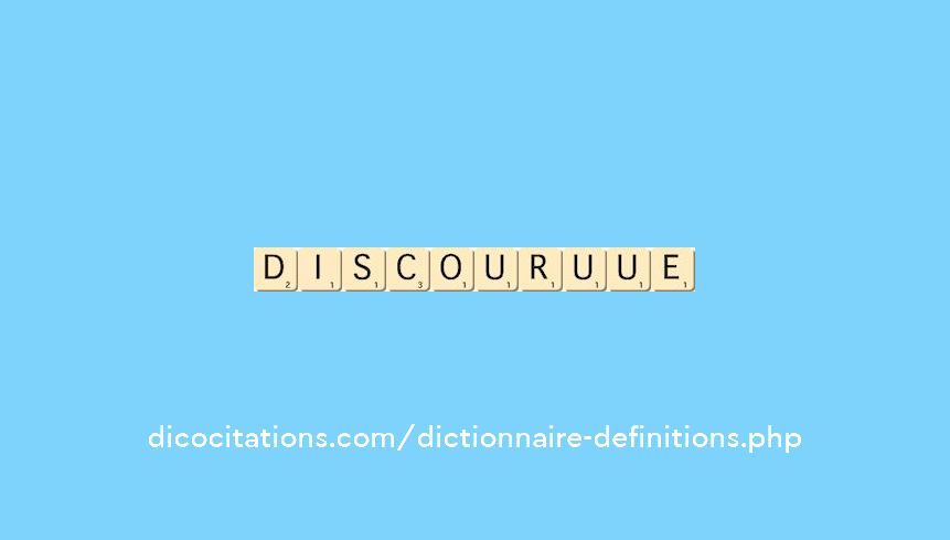 discouru--ue