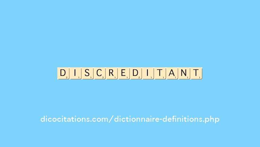 discreditant discreditant