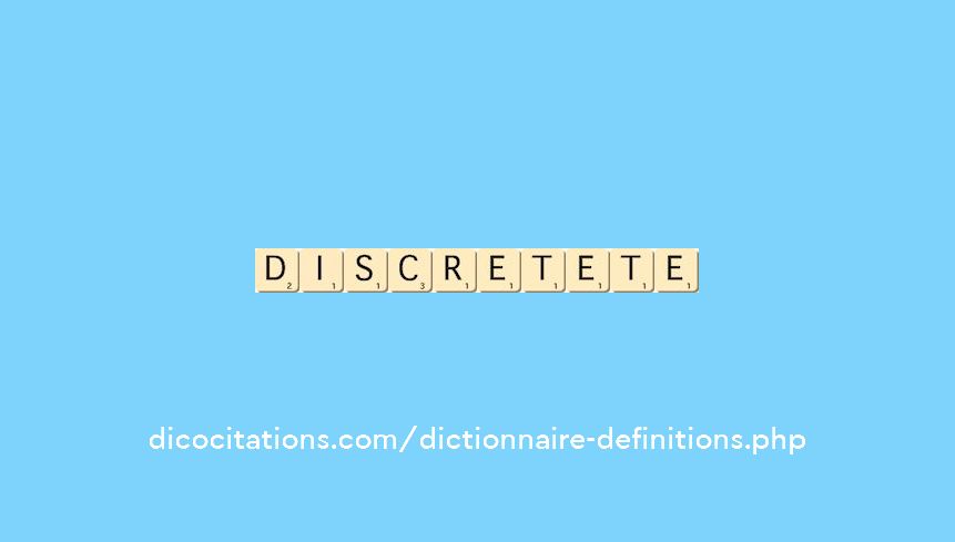 discret--ete