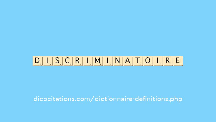 discriminatoire