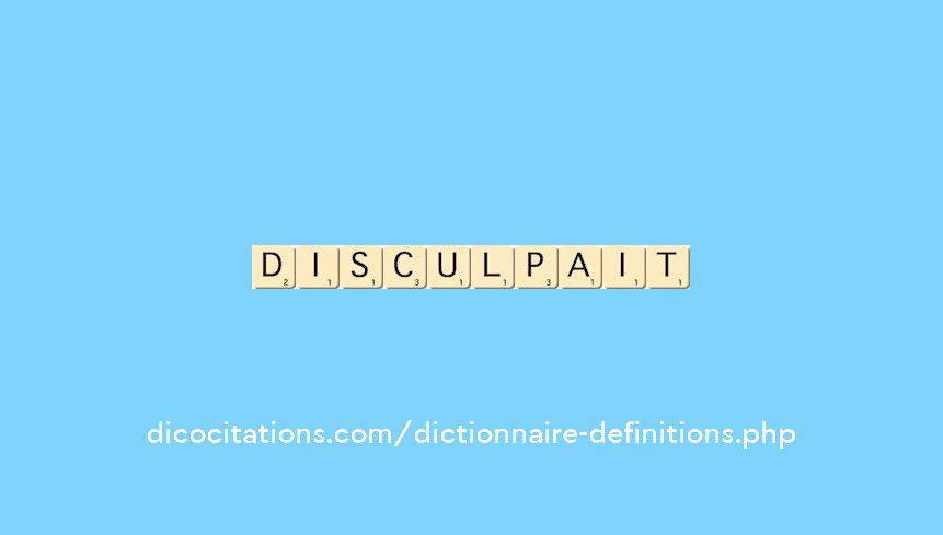 disculpait disculpait