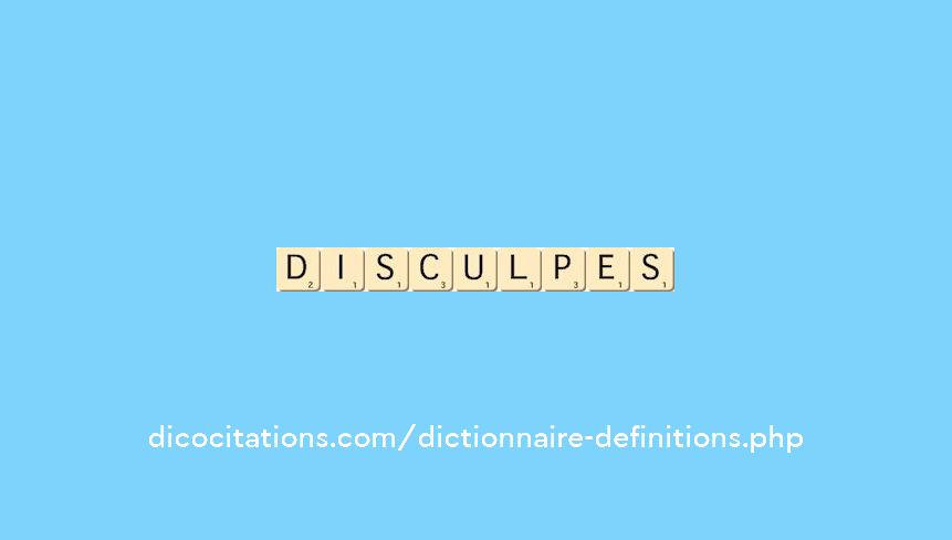 disculpes disculpes