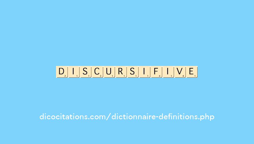 discursif--ive