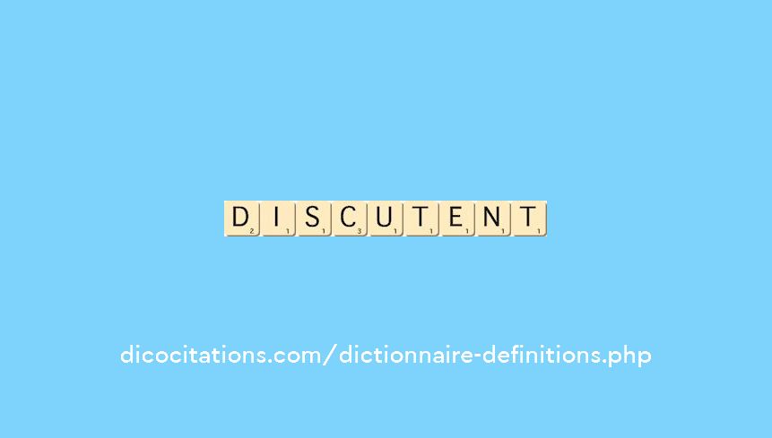 discutent discutent