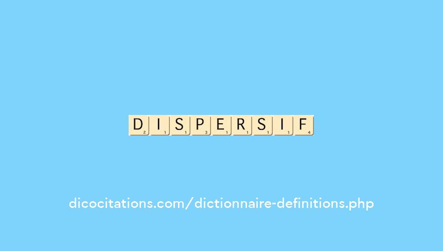dispersif dispersif