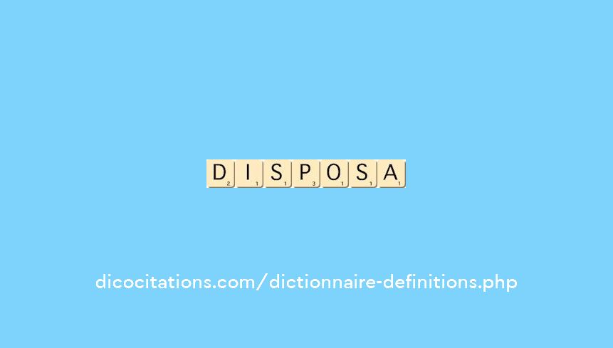disposa disposa
