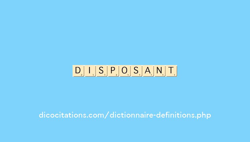 disposant disposant