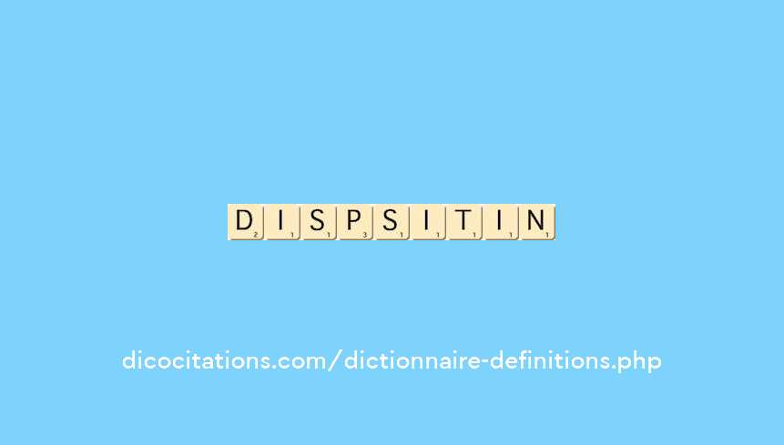 disposition disposition