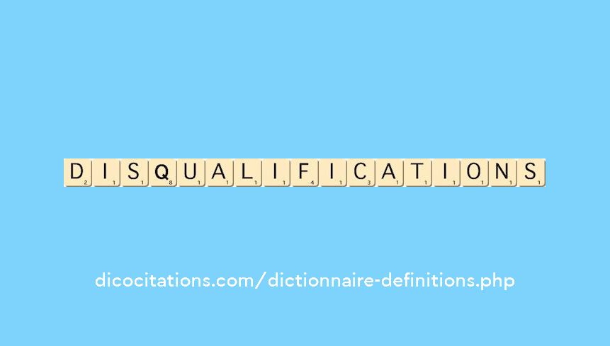 disqualifications