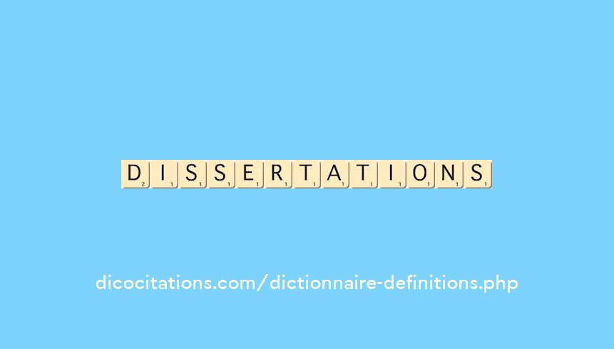 dissertations