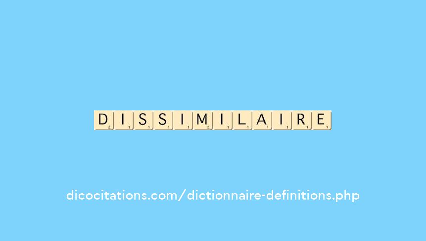 dissimilaire
