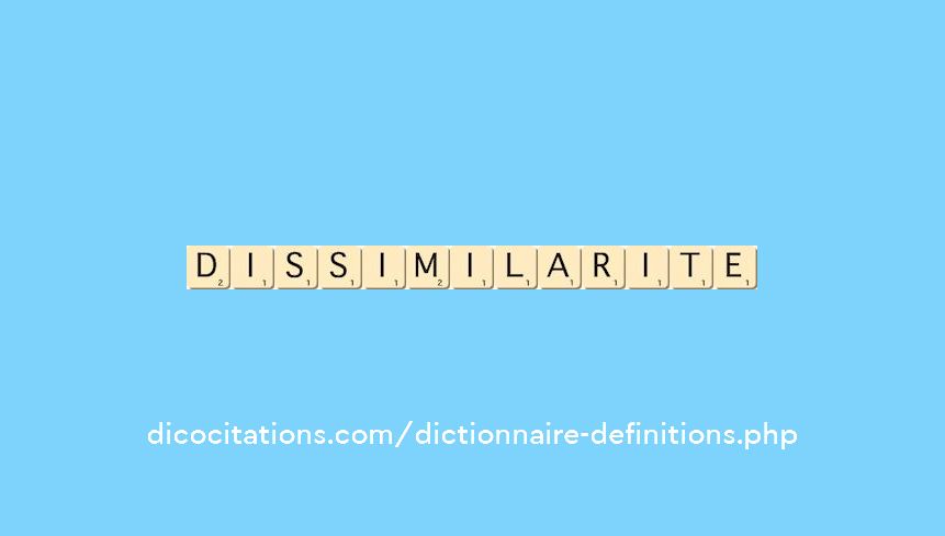 dissimilarite