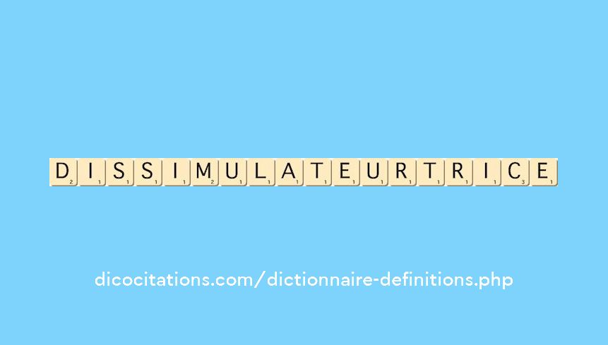 dissimulateur--trice