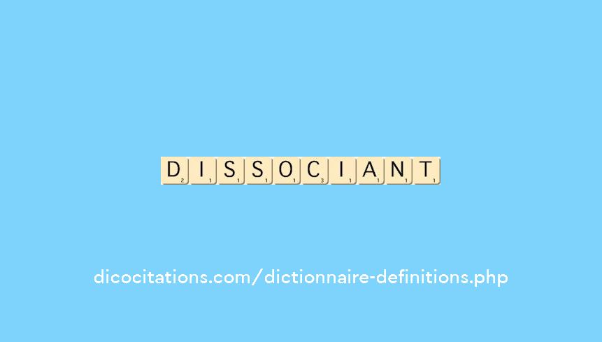 dissociant dissociant