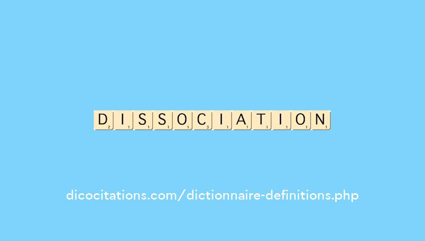 dissociation