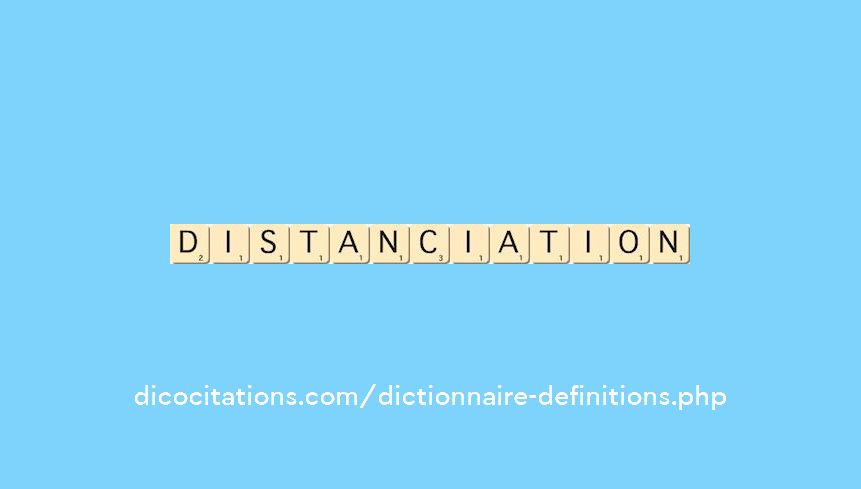 distanciation