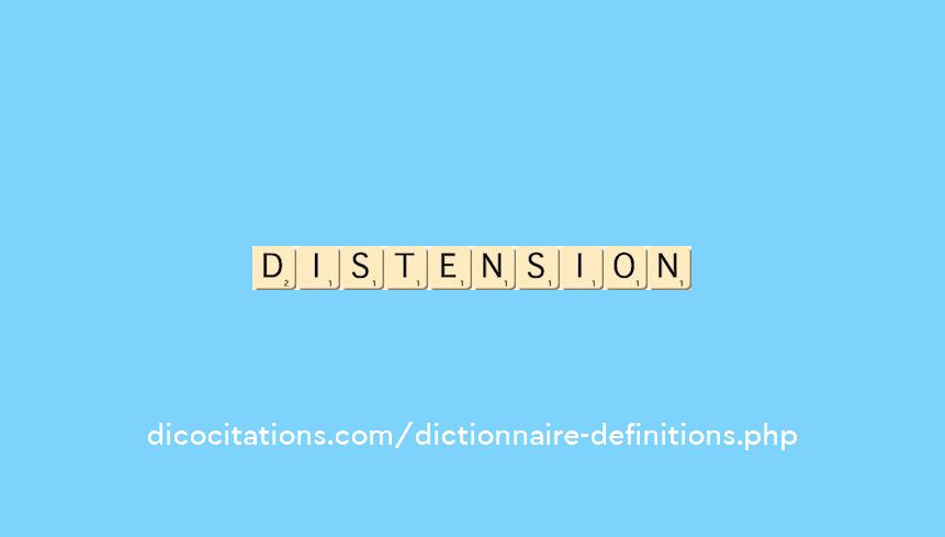 distension